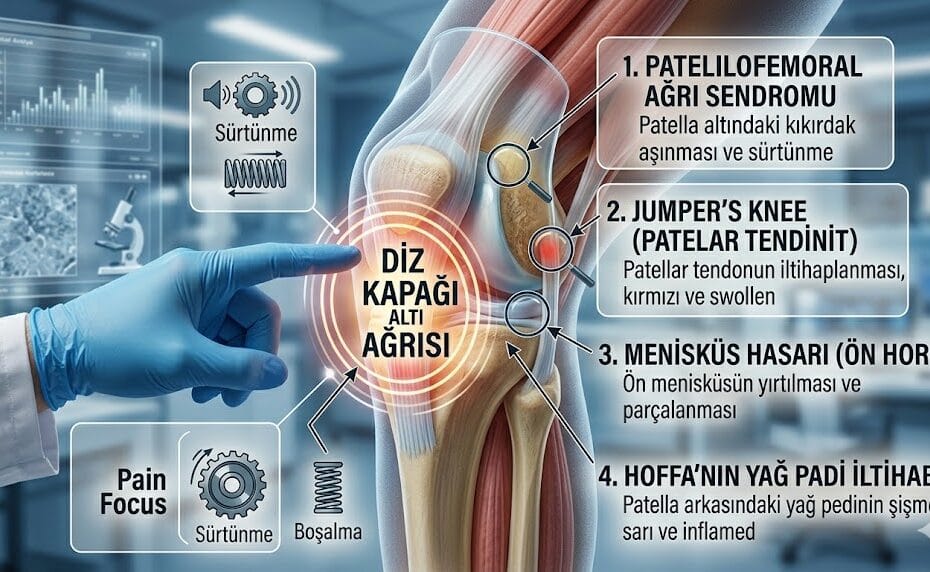 Diz Kapağı Altında Ağrı Neden Olur? 5 Temel Neden