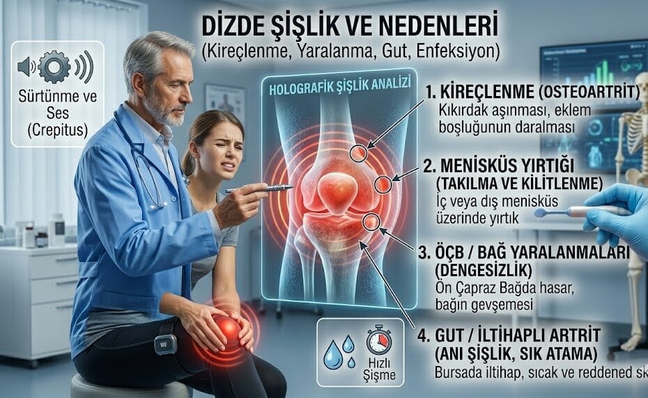 Dizde Şişlik Neden Olur