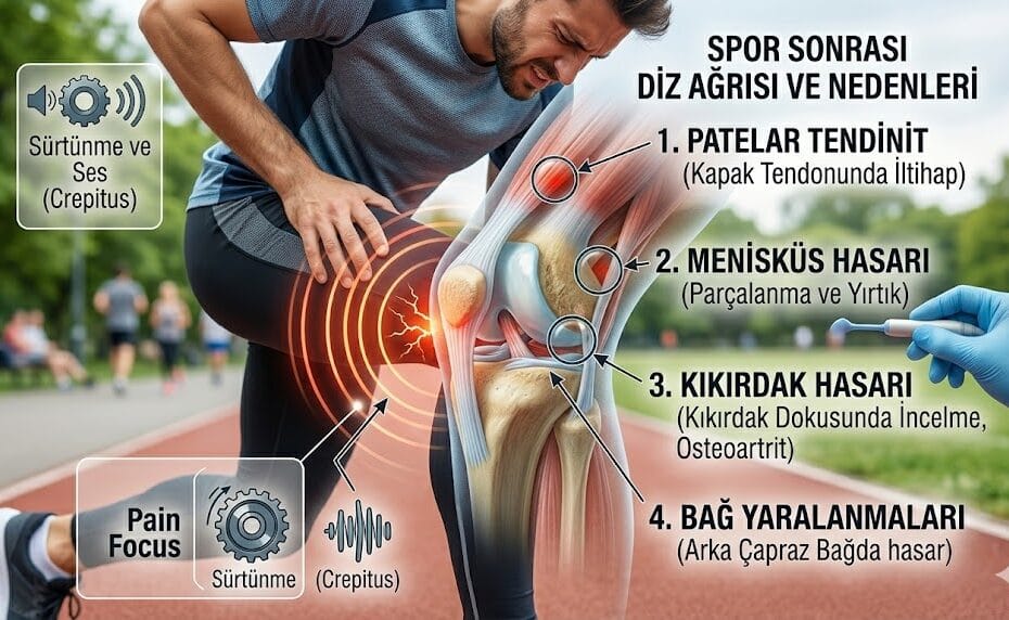 Spor Sonrası Diz Ağrısı Neden Olur? 7 Temel Neden